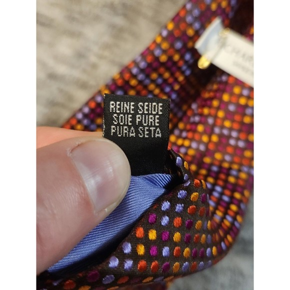 Richard James Savile Row Multicolor Silk Tie - Picture 3 of 7
